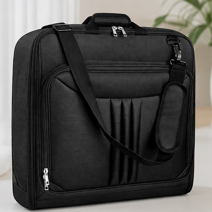 Royeva Foldable Carry-On Garment Bag - Waterproof Suit & Dress Travel Organizer with Strap