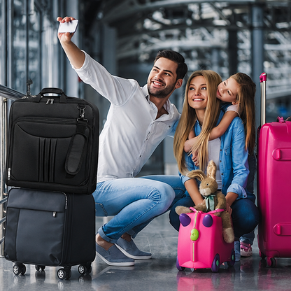 Royeva Foldable Carry-On Garment Bag - Waterproof Suit & Dress Travel Organizer with Strap