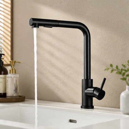 Royora Stainless Steel Pull-Out Kitchen Faucet with Dual Mode Spray & Mixer Tap