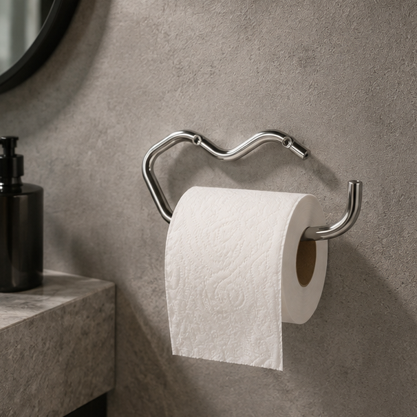 Royora Modern Gold Wall Mount Toilet Paper Holder for Bathroom & Kitchen