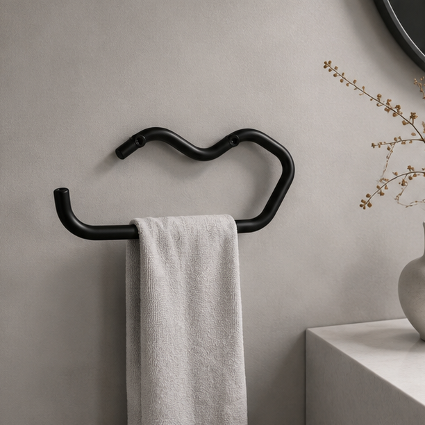Royora Modern Gold Wall Mount Toilet Paper Holder for Bathroom & Kitchen