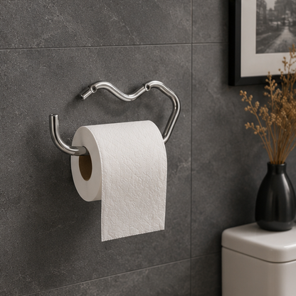 Royora Modern Gold Wall Mount Toilet Paper Holder for Bathroom & Kitchen