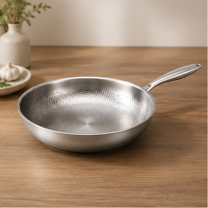Sovere 12-Inch Hammered Titanium Non-Stick Frying Pan for Precision Cooking