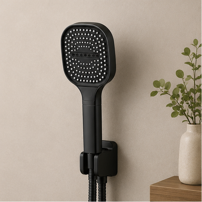 Novara High Pressure Shower Head with Turbo Boost & Filtered Rainfall Spray
