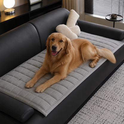Sovere Quilted Corduroy Sofa Protector - Non-Slip, Pet & Scratch Resistant