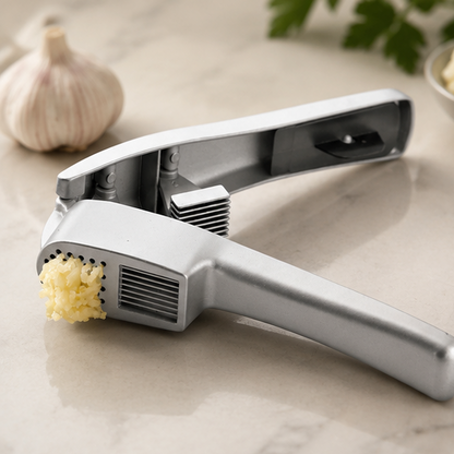 Royora 2-in-1 Aluminum Alloy Garlic Press & Slicer for Easy Kitchen Prep