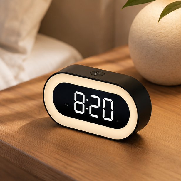 Royelle Dimmable Sunrise Alarm Clock with Nature Sounds & Gentle Wake-Up Light