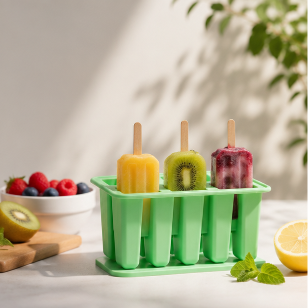 Novara Reusable Silicone Popsicle Molds - DIY Healthy Frozen Treats for Kids & Adults