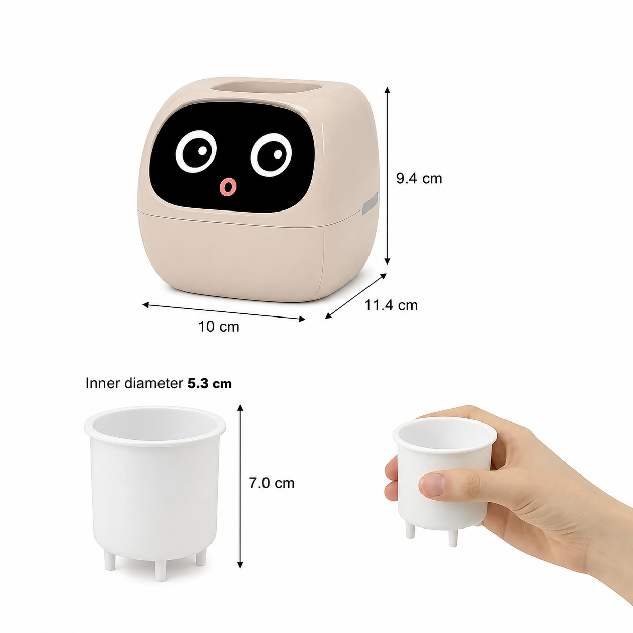 Novara Smart Self-Watering Indoor Plant Pot with App & Emoji Health Alerts