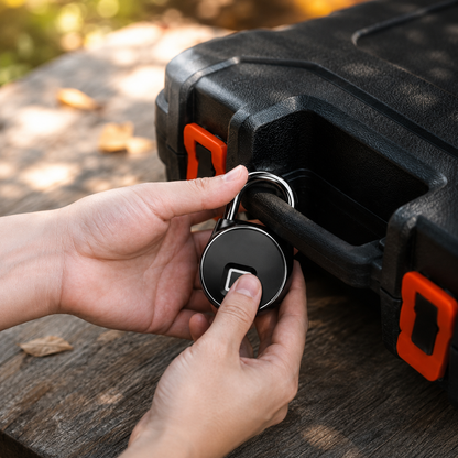 Eloria Biometric Fingerprint Padlock - USB Rechargeable Bluetooth Smart Lock