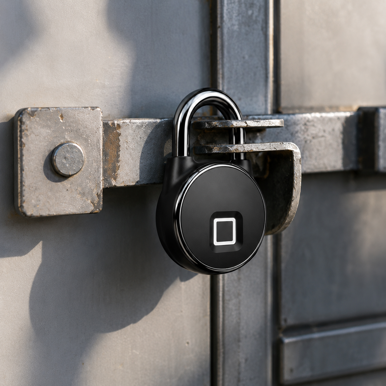 Eloria Biometric Fingerprint Padlock - USB Rechargeable Bluetooth Smart Lock