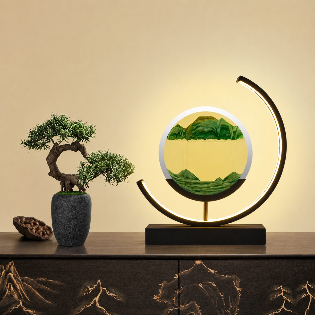 Sovere Sand Glow Lamp with Adjustable LED Lights and Soothing Sand Movement