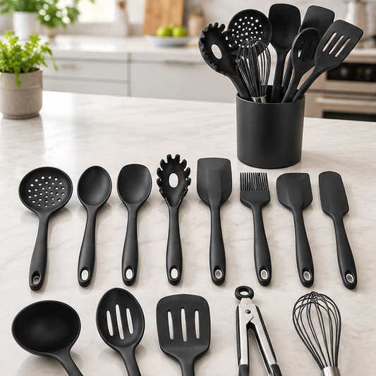 Royeva 15 Piece Silicone Kitchen Utensil Set-Heat Resistant Cookware Tools
