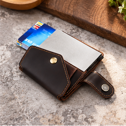Royeva Rfid Blocking Leather Minimalist Card Holder Wallet