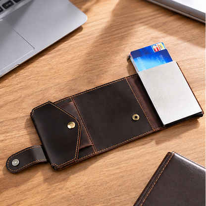 Royeva Rfid Blocking Leather Minimalist Card Holder Wallet