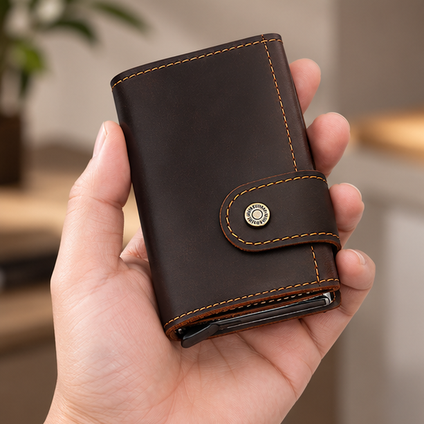 Royeva Rfid Blocking Leather Minimalist Card Holder Wallet