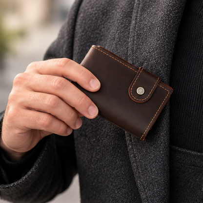 Royeva Rfid Blocking Leather Minimalist Card Holder Wallet