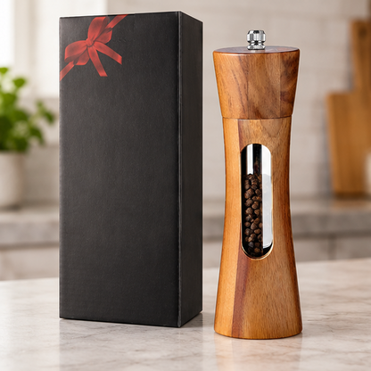 Royeva Wooden Salt And Pepper Grinder Mill With Adjustable Coarseness