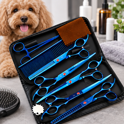 Royeva Professional Pet Grooming Scissors Kit-Rainbow Stainless Steel