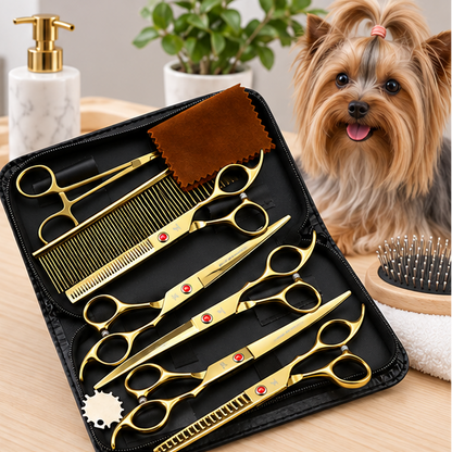 Royeva Professional Pet Grooming Scissors Kit-Rainbow Stainless Steel