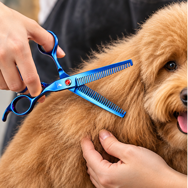 Royeva Professional Pet Grooming Scissors Kit-Rainbow Stainless Steel