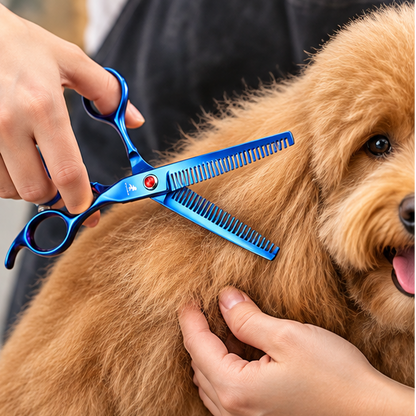 Royeva Professional Pet Grooming Scissors Kit-Rainbow Stainless Steel