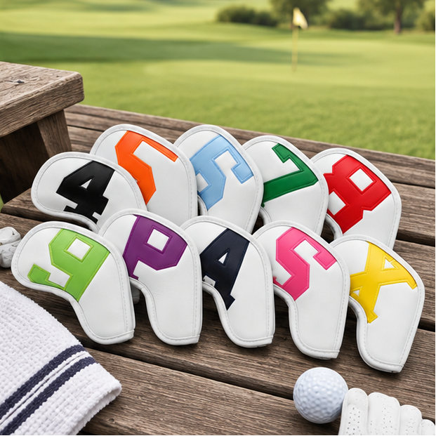 Royeva Golf Iron Head Covers Set-Waterproof Protective 10 Pcs Club Cover