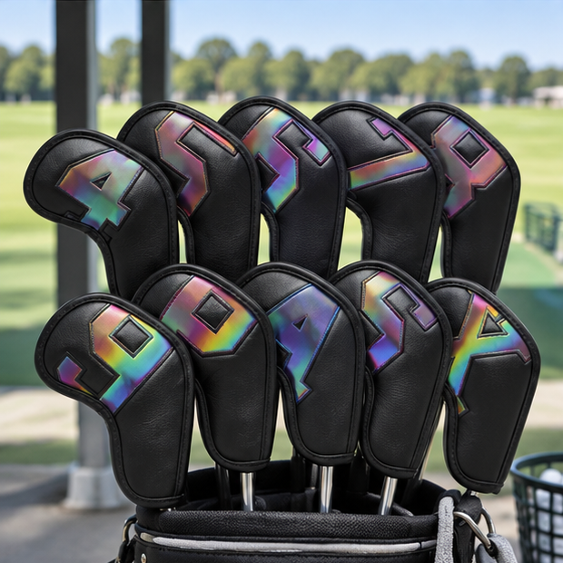 Royeva Golf Iron Head Covers Set-Waterproof Protective 10 Pcs Club Cover