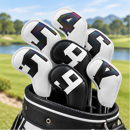 Royeva Golf Iron Head Covers Set-Waterproof Protective 10 Pcs Club Cover