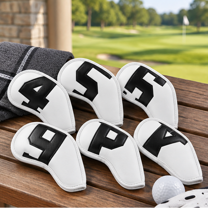 Royeva Golf Iron Head Covers Set-Waterproof Protective 10 Pcs Club Cover