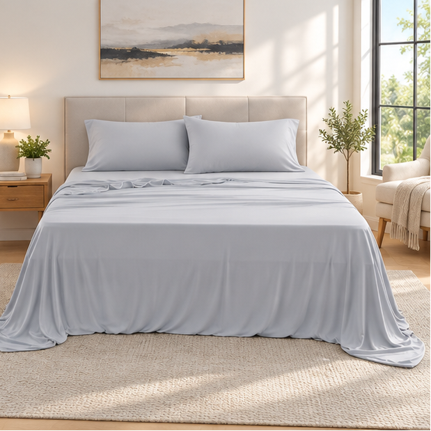 Royeva Cooling Blanket-Lightweight Breathable Silk Summer Bed Blanket