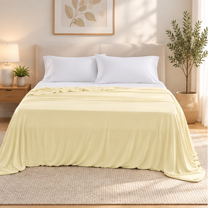Royeva Cooling Blanket-Lightweight Breathable Silk Summer Bed Blanket