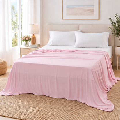 Royeva Cooling Blanket-Lightweight Breathable Silk Summer Bed Blanket