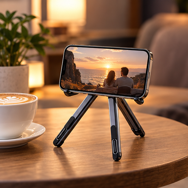 Royeva Foldable Magnetic Laptop Stand-Adjustable Aluminum Holder For Tablet And Phone