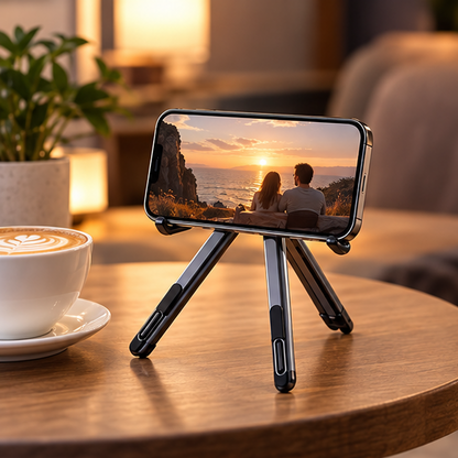 Royeva Foldable Magnetic Laptop Stand-Adjustable Aluminum Holder For Tablet And Phone