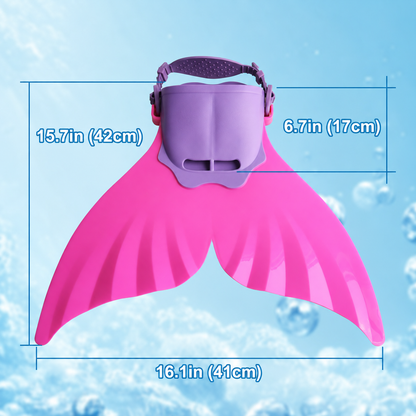 Royeva Adjustable Mermaid Monofin Swim Fin For Kids Training And Swimming