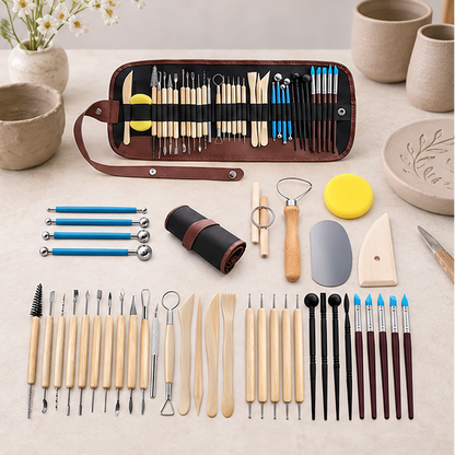 Royora Pottery Clay Sculpting Tools Set With Carving Case