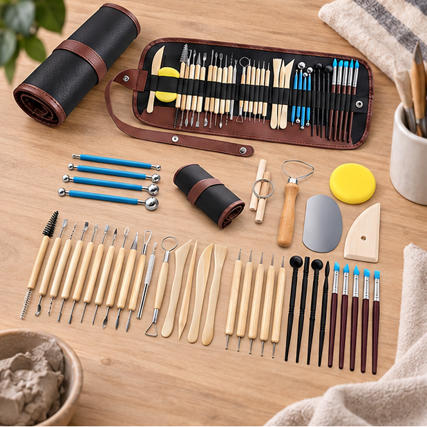 Royora Pottery Clay Sculpting Tools Set With Carving Case