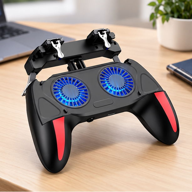 Royora Mobile Gaming Controller With Cooling Fan And Triggers