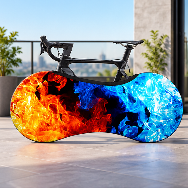Royeva Indoor Bicycle Wheel Cover-Stretchable Mud Protection Storage Gear