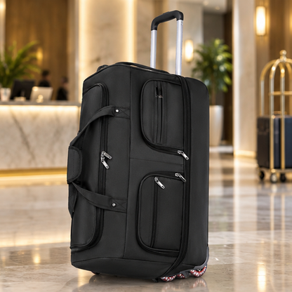 Royelle Waterproof Rolling Travel Duffel Bag With Wheels For Men And Women