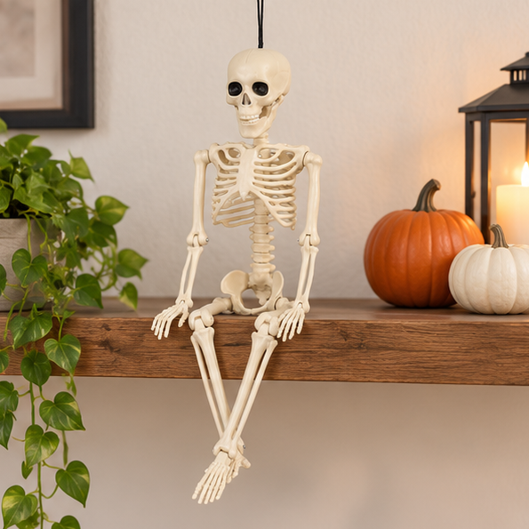Royeva Posable Halloween Skeleton-Outdoor Yard Decoration