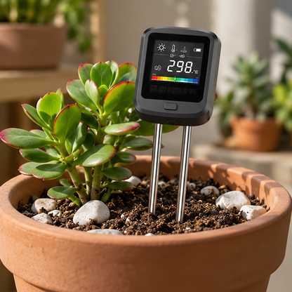 Royeva 6 In 1 Digital Soil Meter-Plant Ph Moisture Sunlight And Temperature Tester