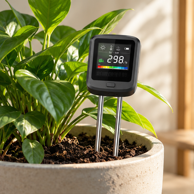Royeva 6 In 1 Digital Soil Meter-Plant Ph Moisture Sunlight And Temperature Tester