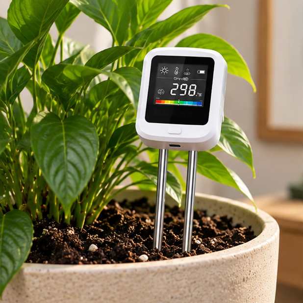 Royeva 6 In 1 Digital Soil Meter-Plant Ph Moisture Sunlight And Temperature Tester