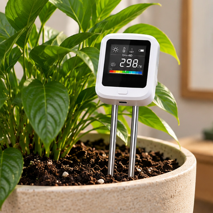 Royeva 6 In 1 Digital Soil Meter-Plant Ph Moisture Sunlight And Temperature Tester