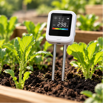 Royeva 6 In 1 Digital Soil Meter-Plant Ph Moisture Sunlight And Temperature Tester