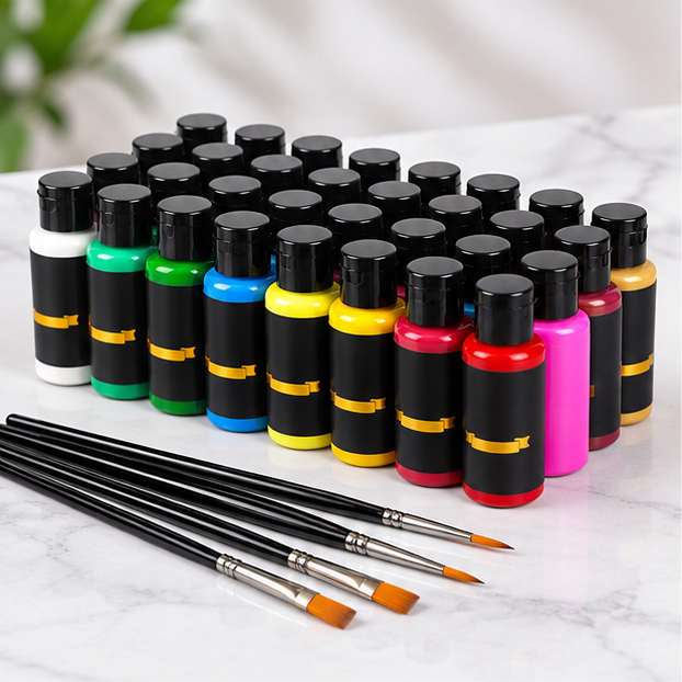 Royelle 36 Color Acrylic Leather Paint Set For Sneakers And Shoes