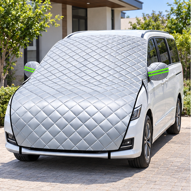 Royeva 5 Layer Waterproof Car Cover-Hail Protection Snow And UV Shield