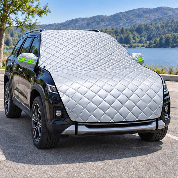 Royeva 5 Layer Waterproof Car Cover-Hail Protection Snow And UV Shield